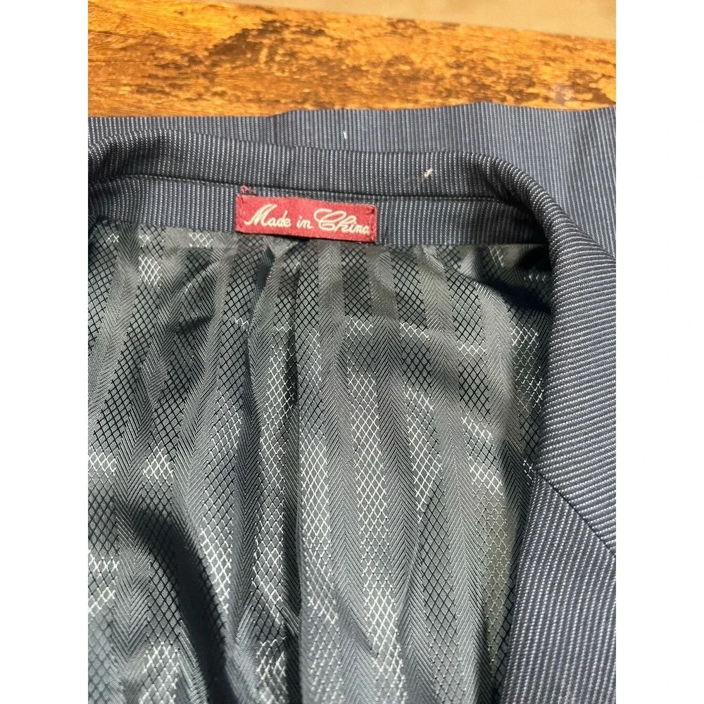 Blair Underwood Classic Navy Two-button Suit Jacket 50L 45W *Flaw*